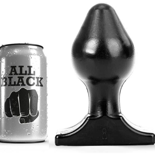 ALL BLACK - PLUG ANAL 16X8 CM