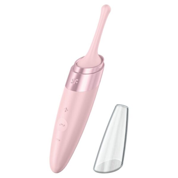 SATISFYER - VIBRATEUR  POINTE DE CLIT TWIRLING DELIGHT ROSE