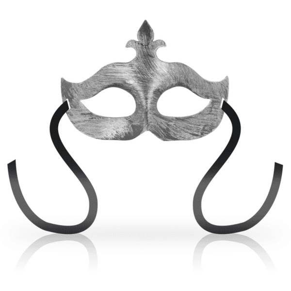 OHMAMA - MASQUES MASQUE POUR LES YEUX FLEUR DE LIS ARGENT