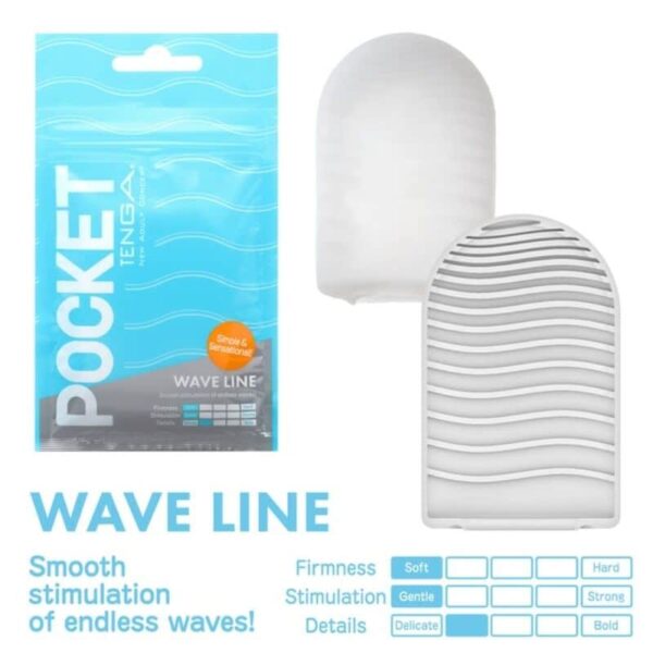 TENGA - MASTURBATEUR DE POCHE WAVE LINE