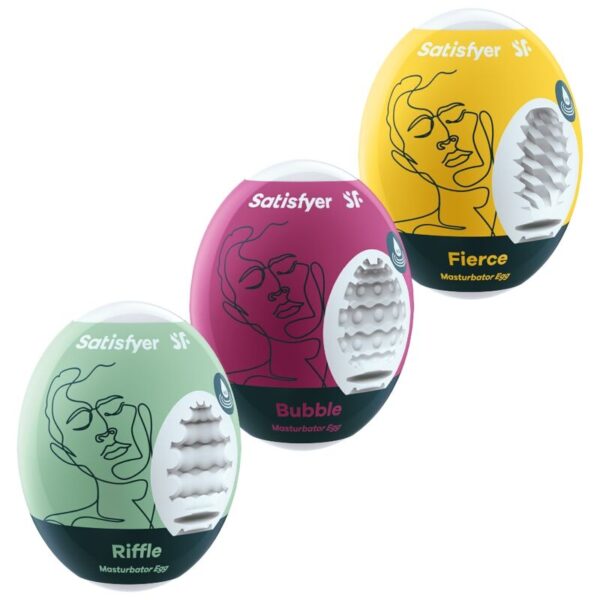 SATISFYER - 3 OEUFS MASTURBATEURS RIFFLE