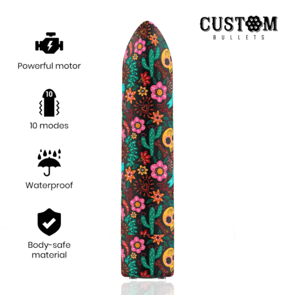 CUSTOM BULLETS - PERSONNALISÉS MAGNÉTIQUE FLORAL RECHARGEABLE 10V