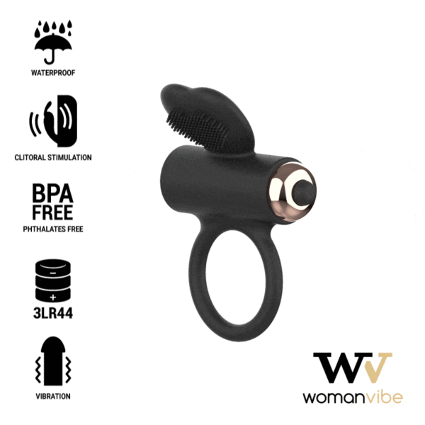 WOMANVIBE - ANNEAU VIBRATEUR EN SILICONE VIBE ZEUS