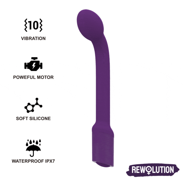 REWOLUTION - REWOFLEX VIBRATEUR STIMULATEUR DE POINT G FLEXIBLE