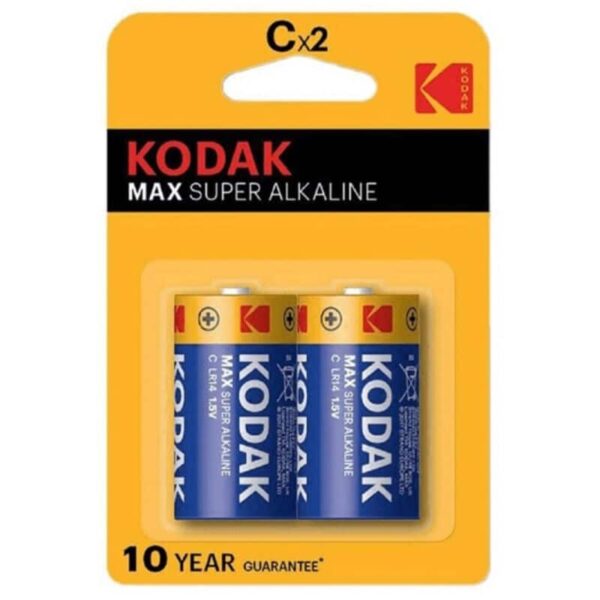 KODAK - PILE ALCALINE MAX C LR14 2 UNITÉ