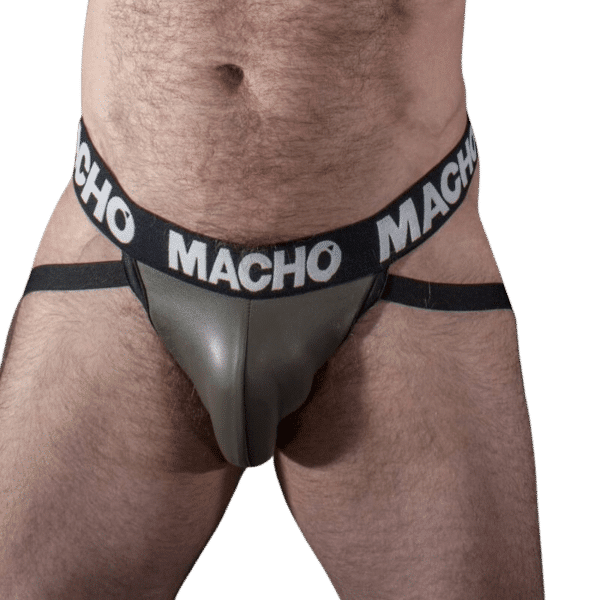 MACHO - MX27GR JOCK GRIS CUIR BEIGE S