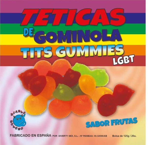 DIABLO GOLOSO - ASSORTIMENT DE TEETICS GOMMÉS  PAILLETTES