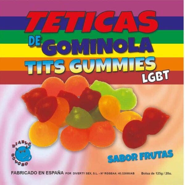 DIABLO GOLOSO - ASSORTIMENT DE TEETICS GOMMÉS  PAILLETTES