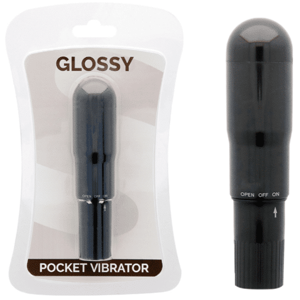 GLOSSY - VIBRATEUR DE POCHE NOIR