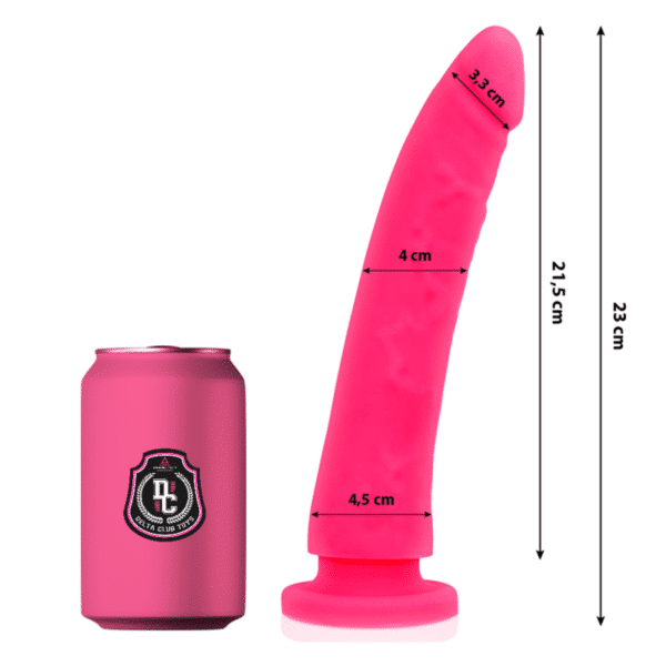 DELTA CLUB - JOUETS DONG SILICONE ROSE 23 CM -O- 4.5 CM