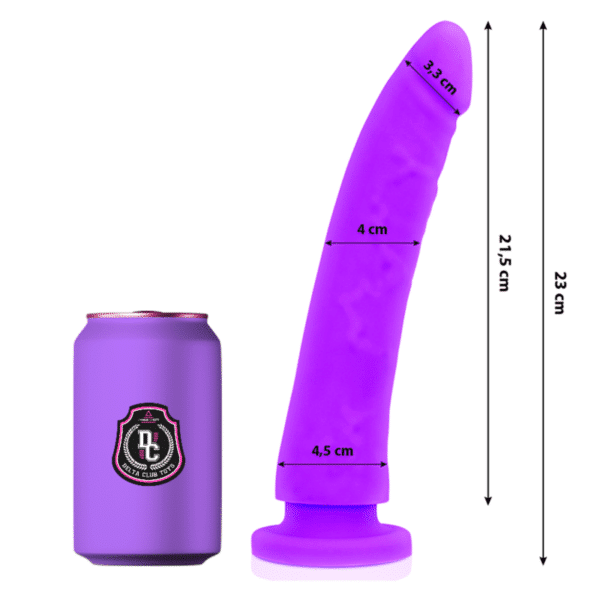 DELTA CLUB - JOUETS DONG VIOLET SILICONE 23 CM -O- 4.5 CM