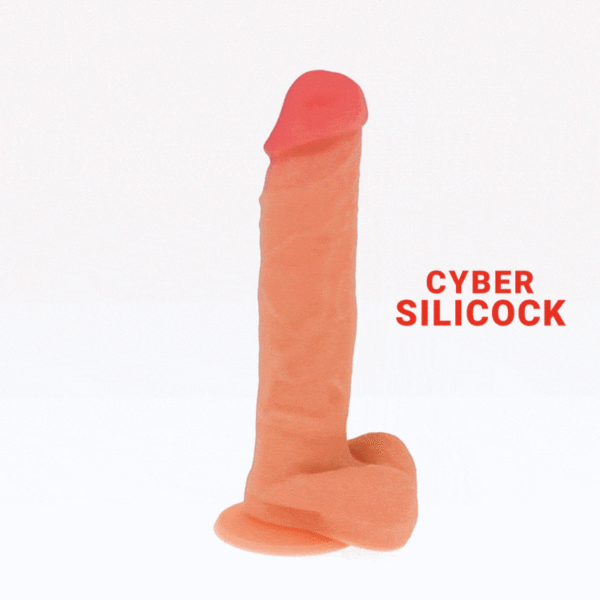 CYBER SILICOCK - DONG EN SILICONE LIQUIDE DOUX ULTRA RÉALISTE 20.5 CM -O- 4.1 CM