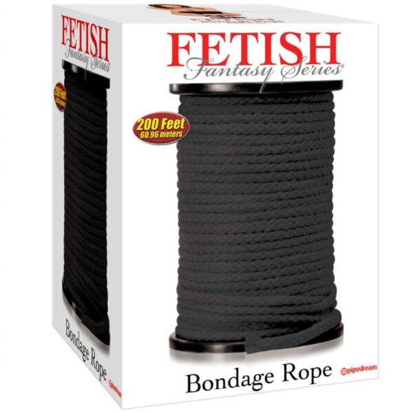 FETISH FANTASY SERIES - CORDE DE BONDAGE NOIRE 60