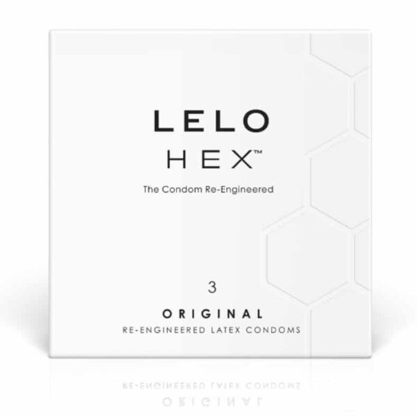 LELO - BOÎTE DE PRÉSERVATIFS HEX 3 UNITÉS