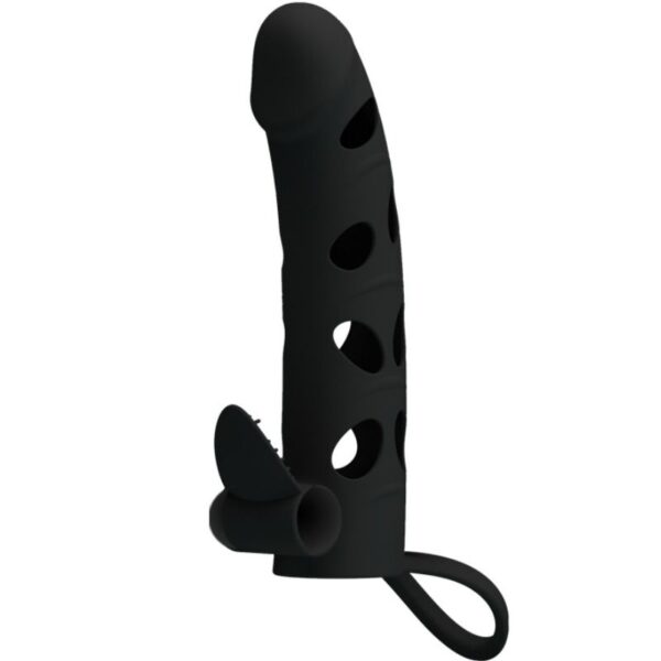 PRETTY LOVE - HOUSSE EN SILICONE AVEC VIBRATION 15.2 CM