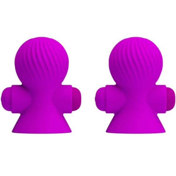 PRETTY LOVE - STIMULATEURS DE NIPPLE 12 MODES VIBRATION LILAS