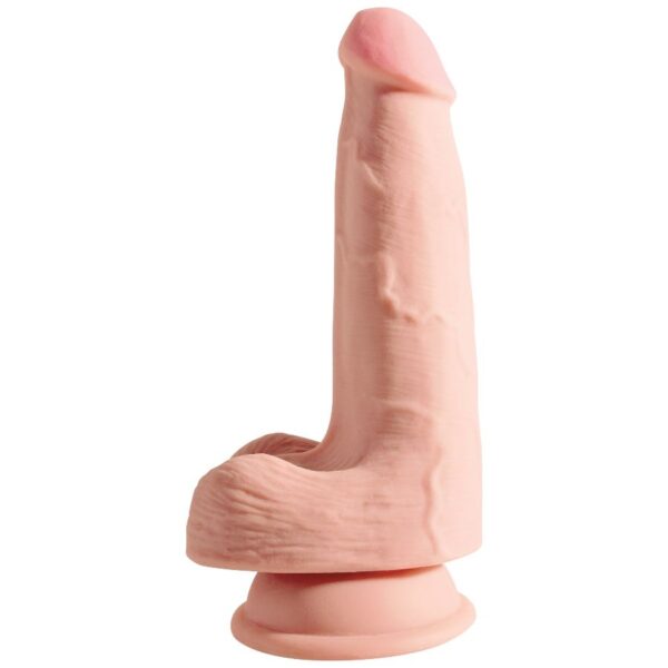 KING COCK - GODE TRIPLE DENSITÉ 13 CM AVEC TESTICULES