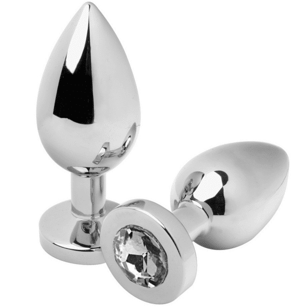 METAL HARD - PLUG ANAL DIAMANT TRANSPARENT PETIT 5