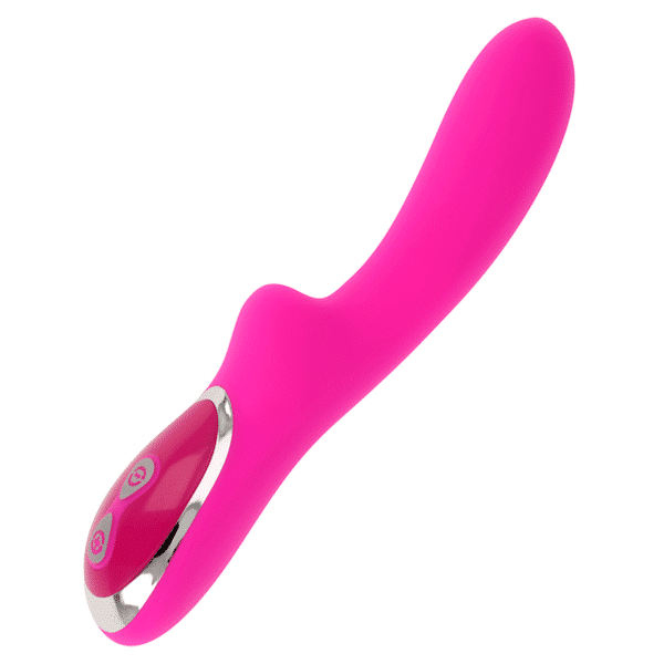 OHMAMA - VIBRATEUR MAGNÉTIQUE RECHARGEABLE 10 VITESSES EN SILICONE 21 CM